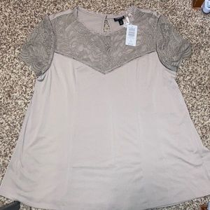 Torrid beige top NWT